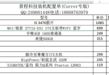 如何选择性价比高的组装电脑配置清单？（挑选配置清单，轻松打造性价比超高的组装电脑）